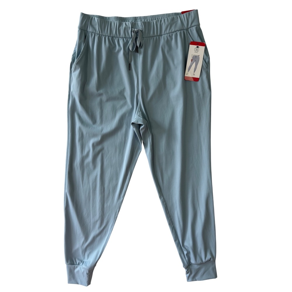 NWT SAGE Collective Joggers Women's Medium Dusty Blue Stretch Pants NWT